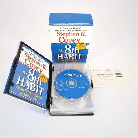 The 8th Habit from Effectiveness to Greatness 13 CDs AUDIO BOOK by Stephen Covey - Picture 6 of 16
